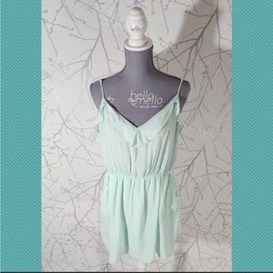 Babaton Mint Green Strappy A-Line Ulla Dress